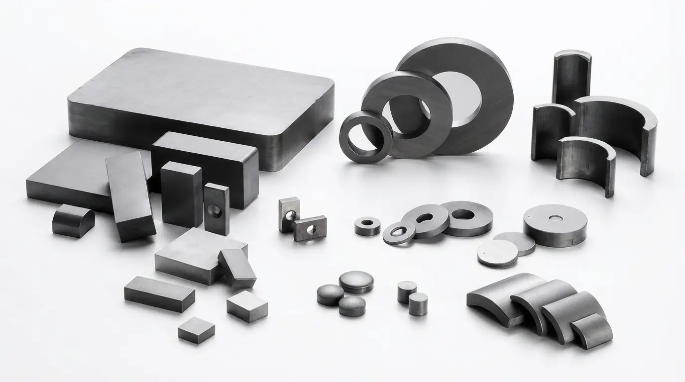 Ceramic ferrite magnets product range