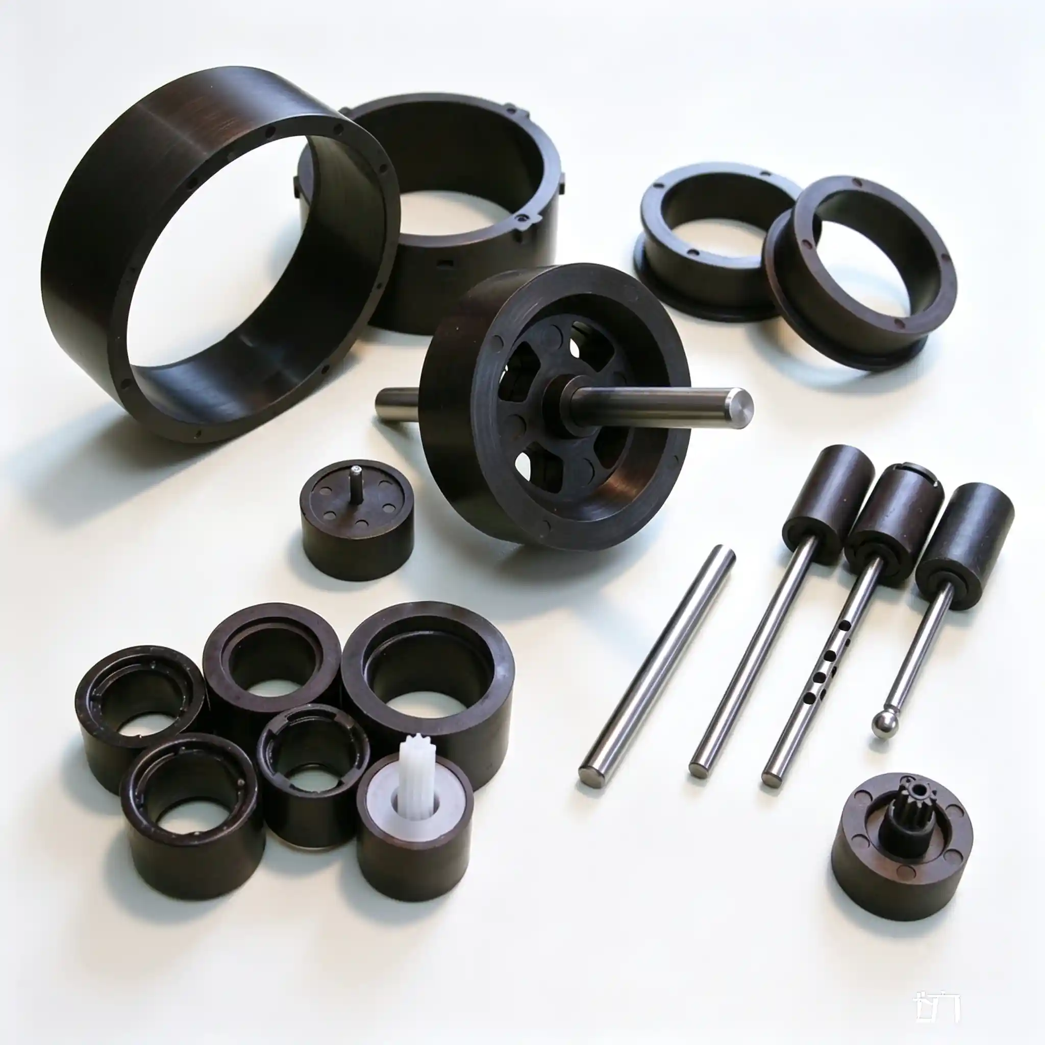 Injection molded ferrite magnet component produced to a customer drawing