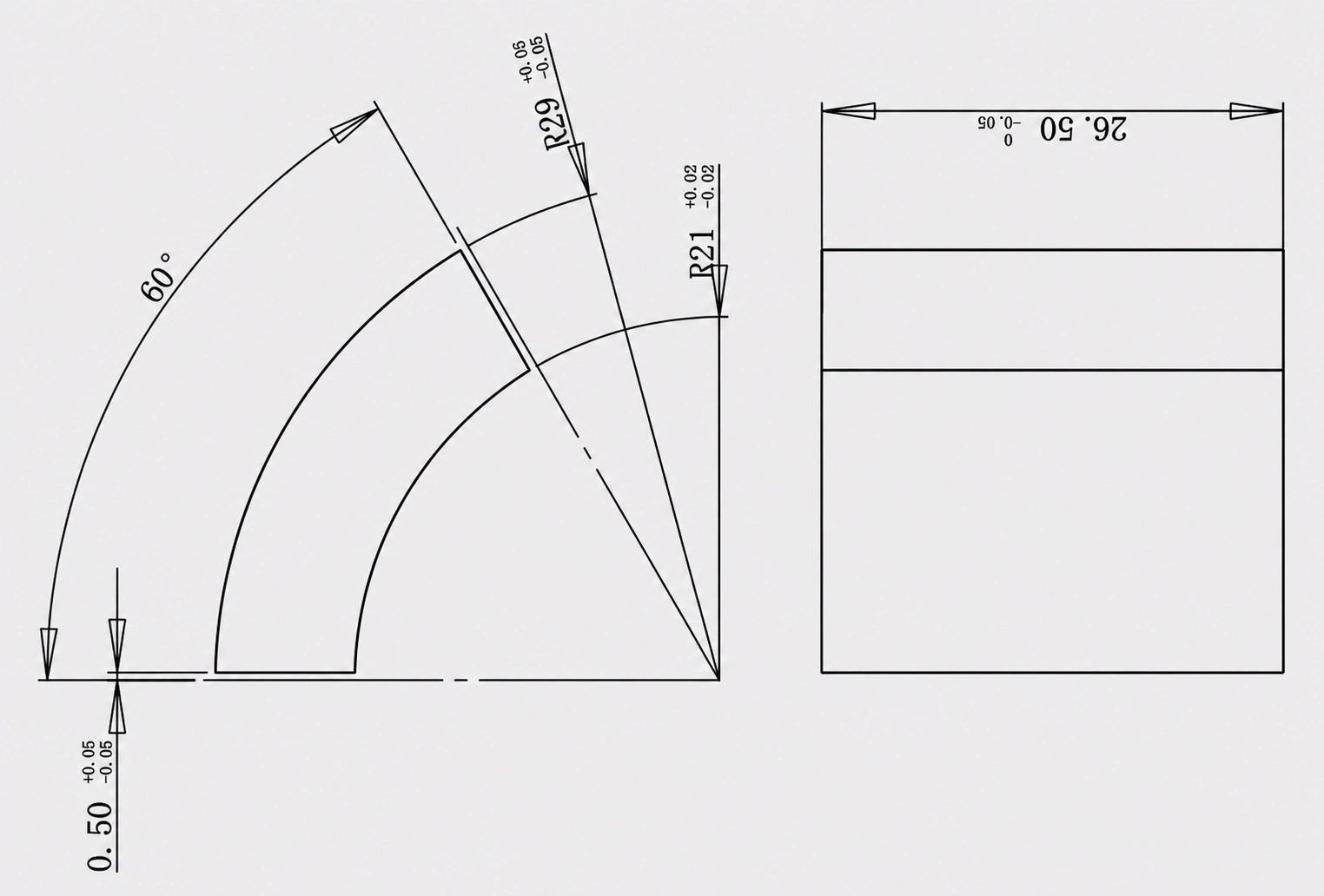 Build-to-Print Arc Segments