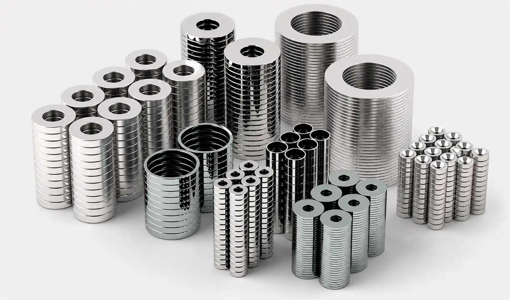 Coated sintered NdFeB ring magnets