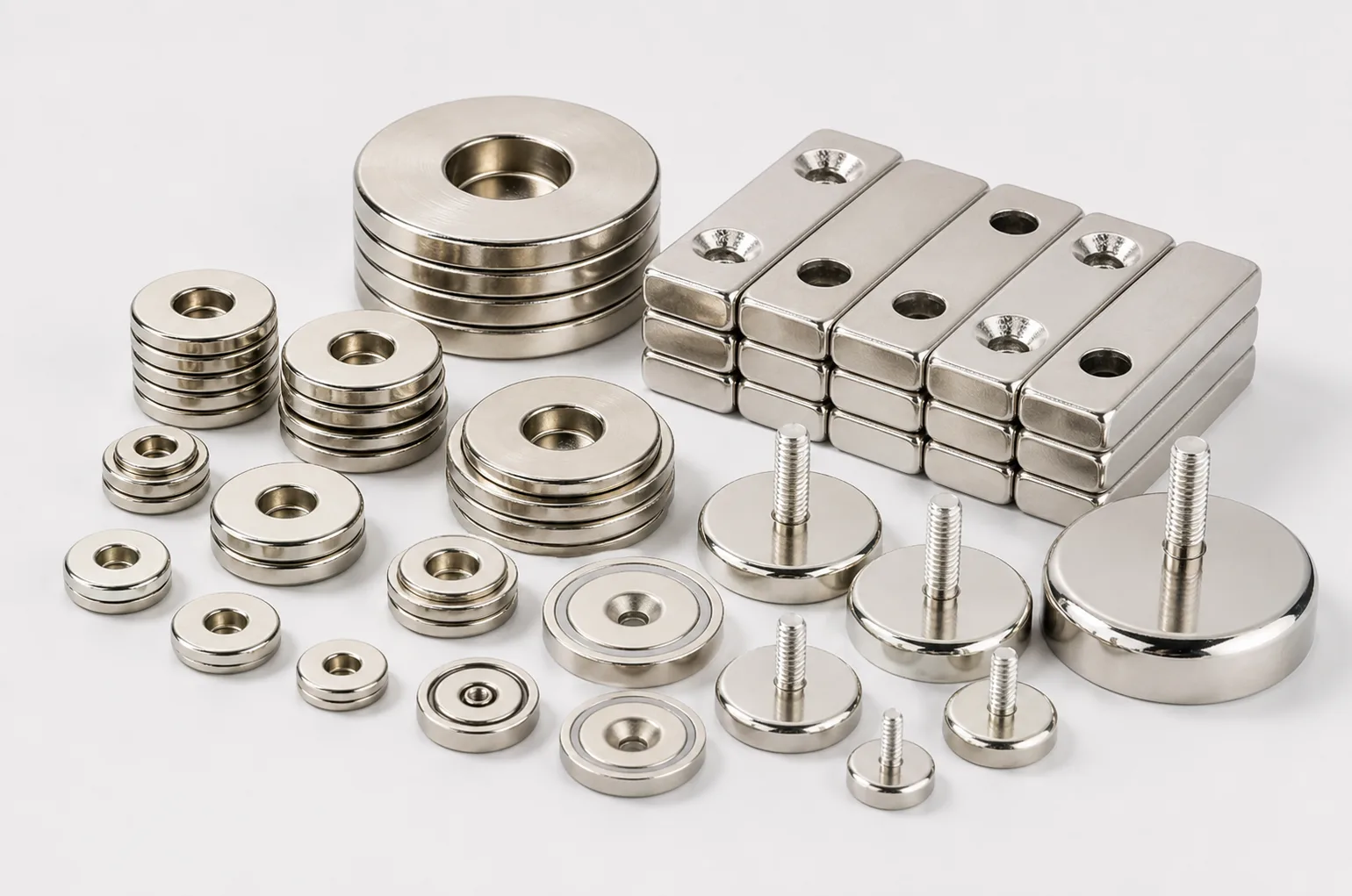 Custom sintered NdFeB magnets