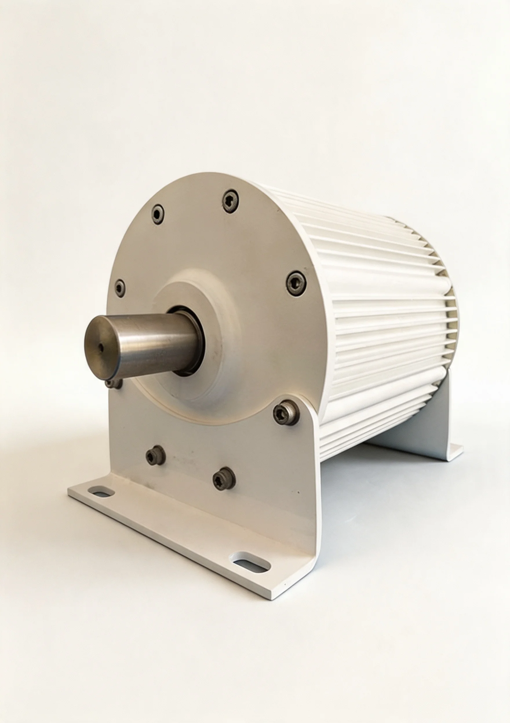 Horizontal permanent-magnet generator used in an energy-conversion application