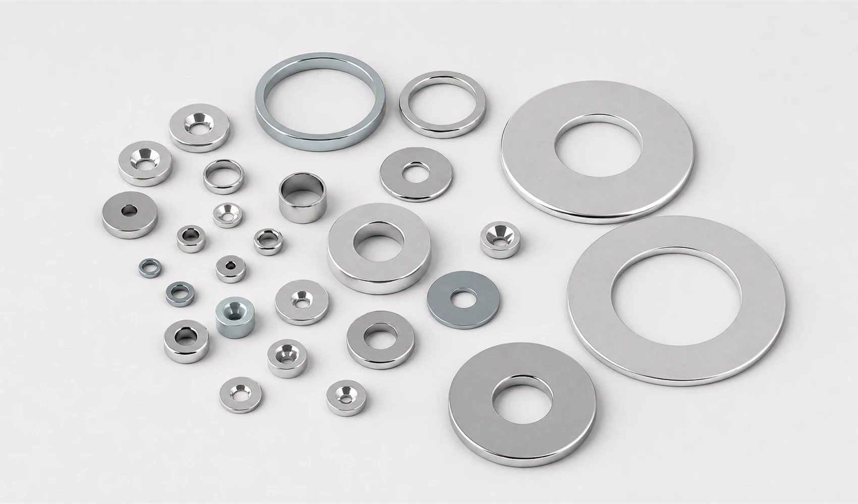 Multipole-magnetized NdFeB ring magnets
