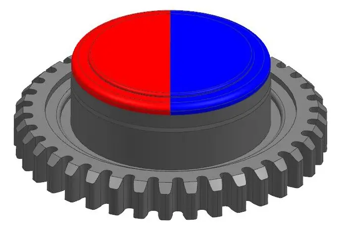 Angle sensor bonded magnet product and magnetization model