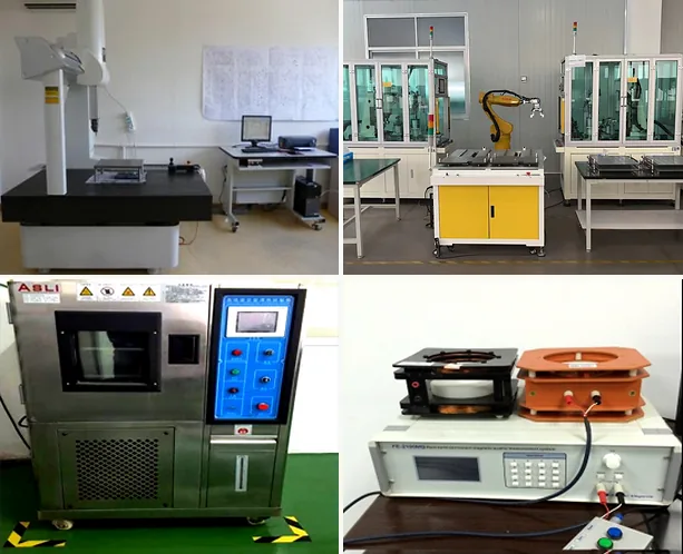 Dimensional and magnetic inspection for bonded NdFeB magnets