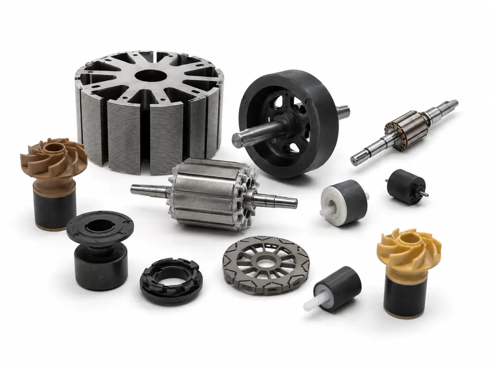 Custom motor rotor manufactured to drawing