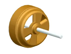 Dishwasher eight-pole rotor assembly