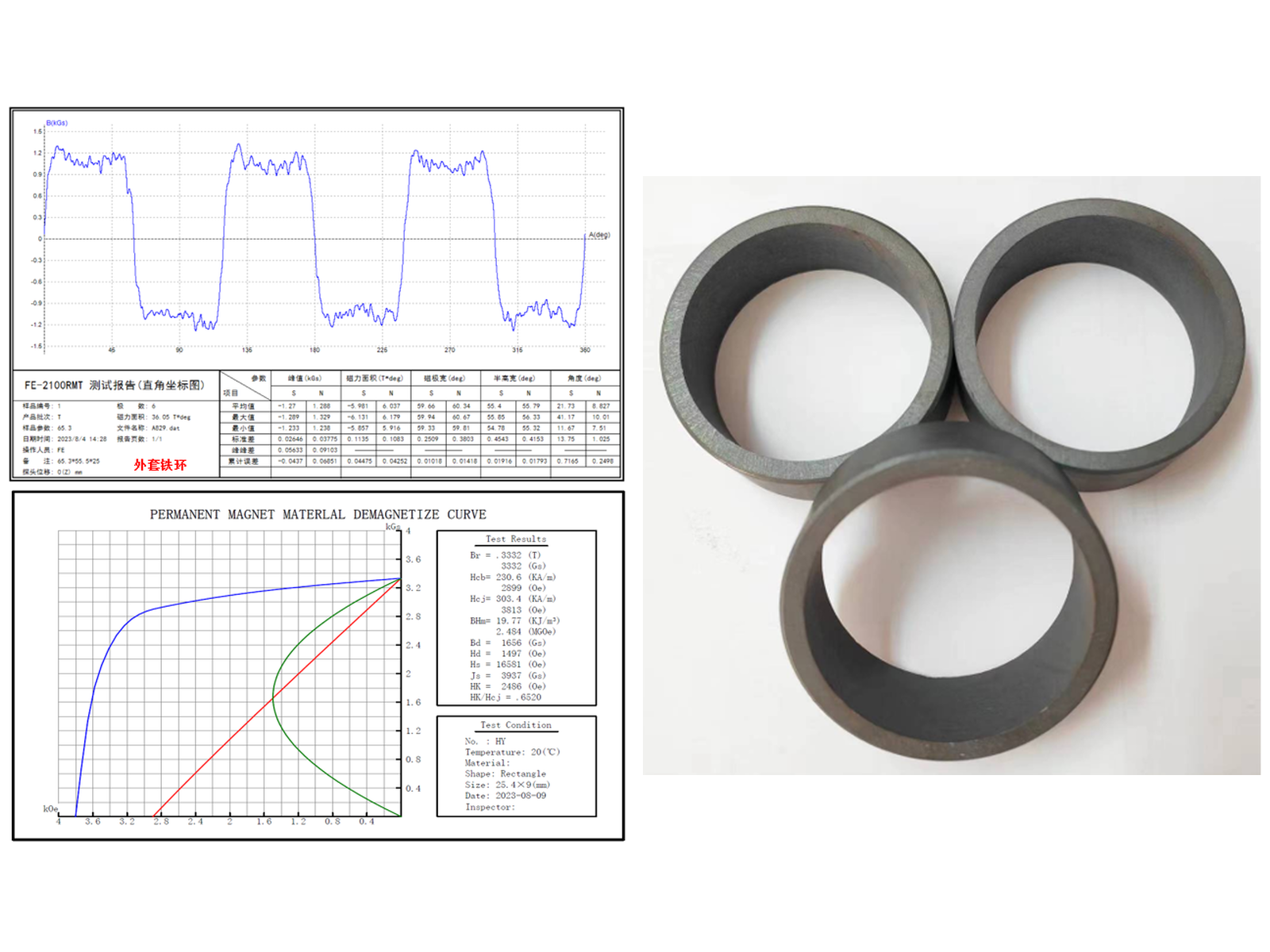 Ferrite Ring Magnet inspection and project validation