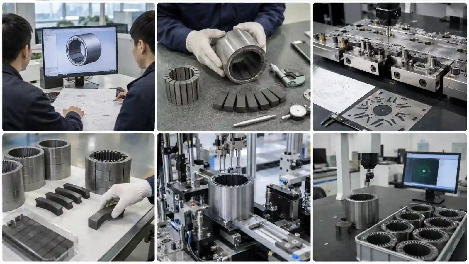 Custom Motor Stator Core prepared for drawing and inspection review