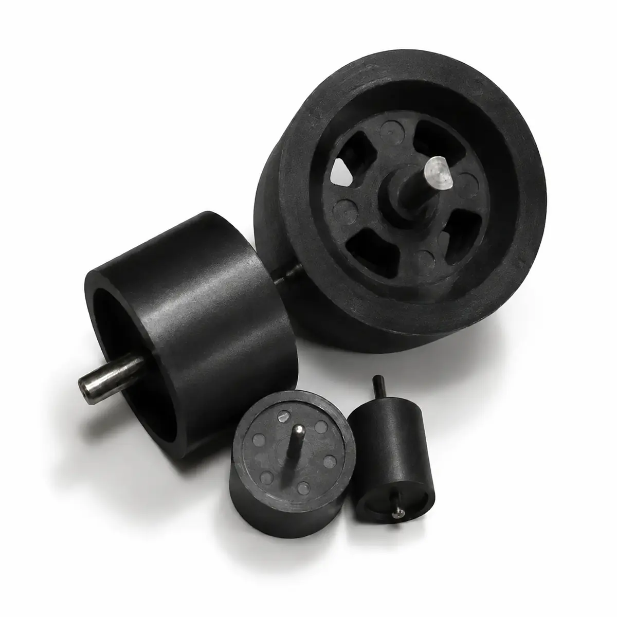 Drawing-defined injection molded ferrite magnet geometry