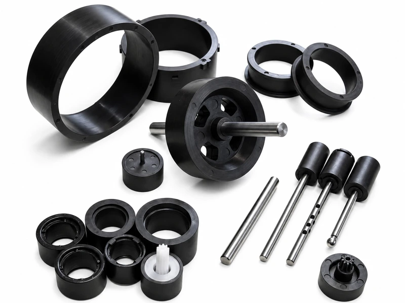 Injection molded ferrite magnetic components