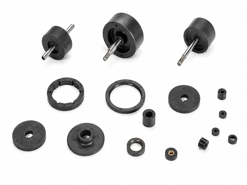 Bonded NdFeB magnets for complex geometry
