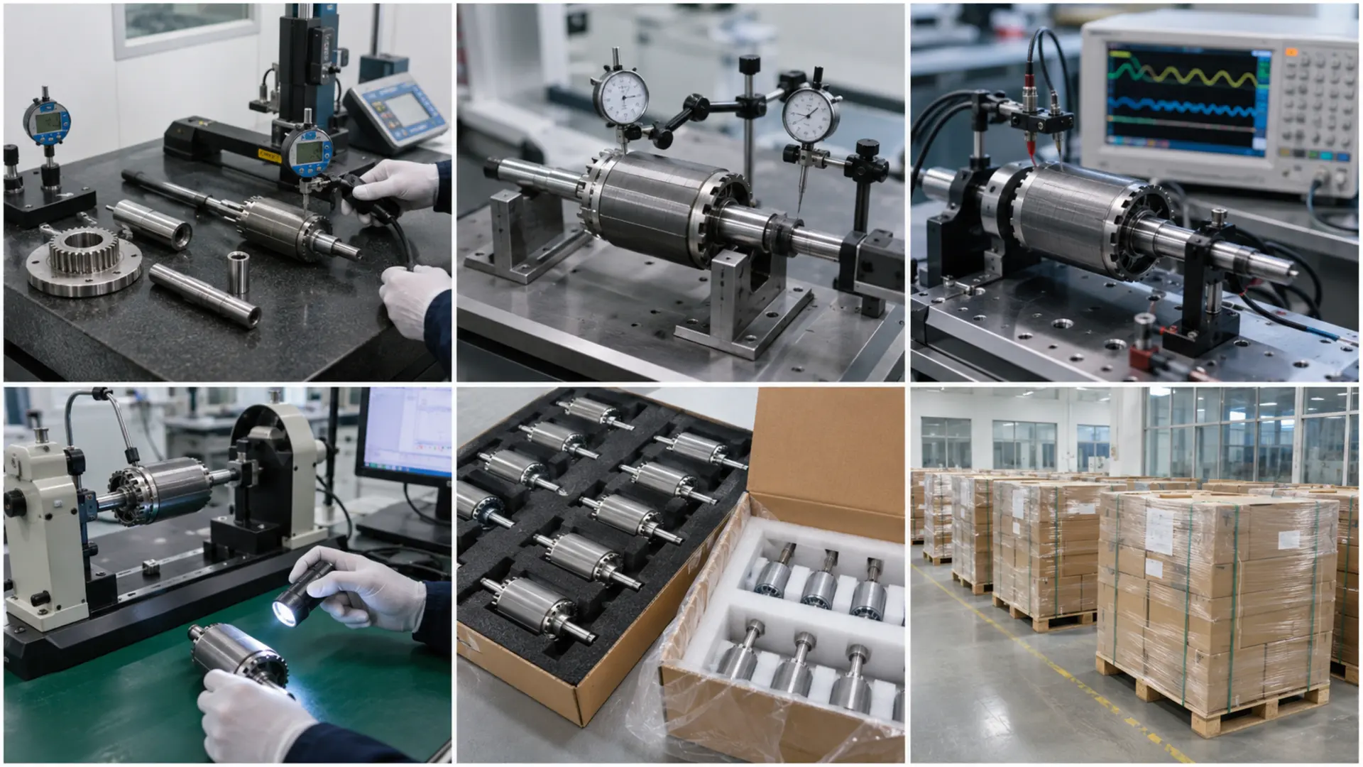 Inspection and validation for motor rotor assembly