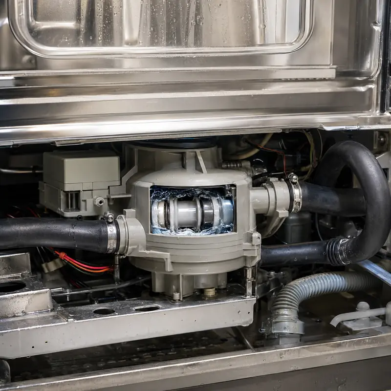 Dishwasher ferrite ring magnet application