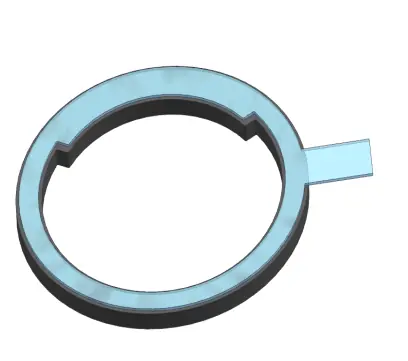 Sliding door injection NdFeB magnet assembly